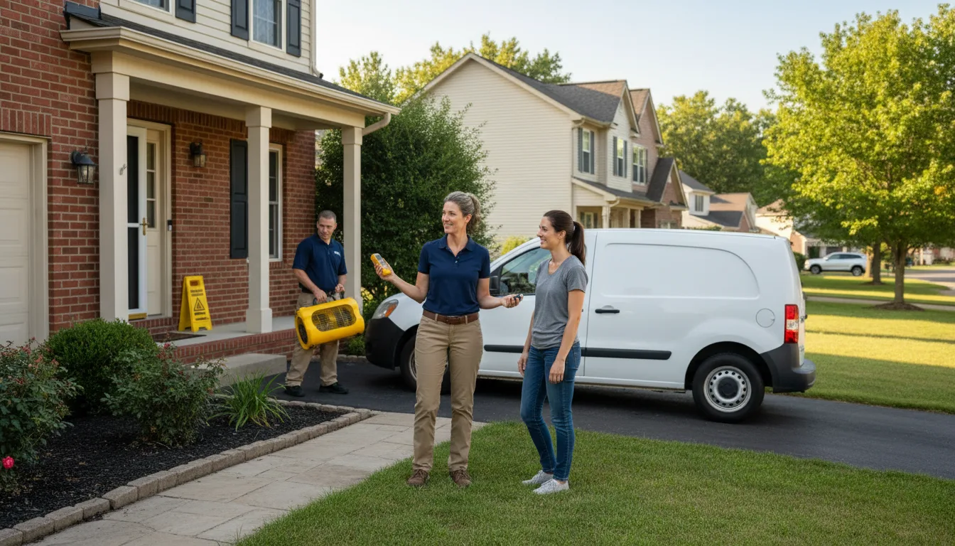 Residential water damage restoration in Bakersfield, CA